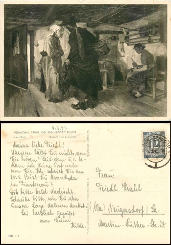 HDK434 Hans Best visit from abroad o 7.3.1947