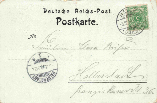 Halle Saale Cafe Monopl o 1899