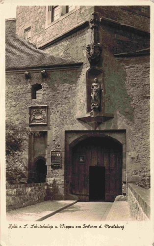 Halle Saale Torturm Moritzburg o 1935