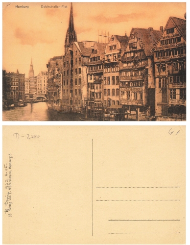 Hamburg Deichstrassen-Flet * ca. 1910