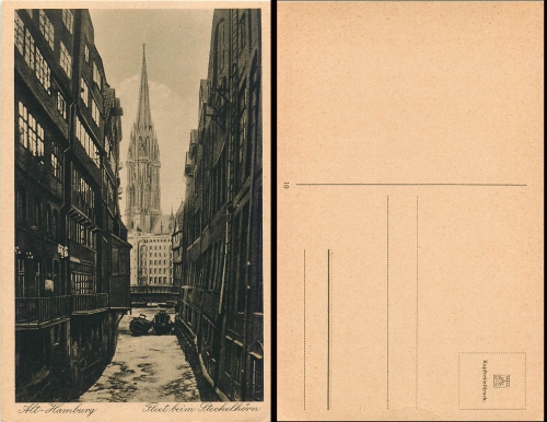 Hamburg Fleet beim Steckelhoern *ca.1930