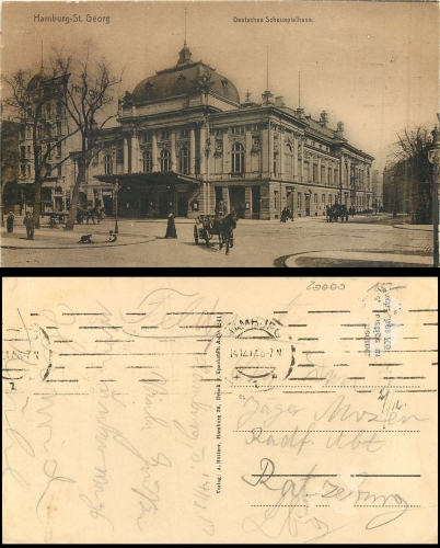 Hamburg St. Georg Deutsches Schauspielhaus o 14.12.1917