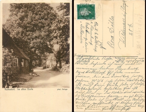 Volksdorf Hamburg Im alten Dorfe o 26.4.1931