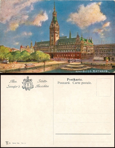 Hamburg, Rathaus Theo Stroefers *ca.1920