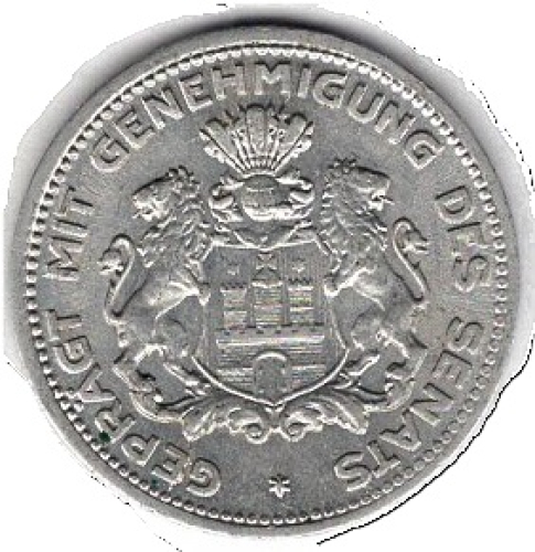 Hamburgische Bank von 1923 AG 5/100 Clearing Stamp