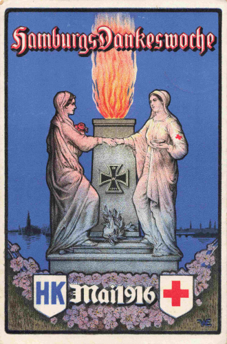 Hamburgs Dankeswoche Rotes Kreuz Mai 1916 o 8.1.1917