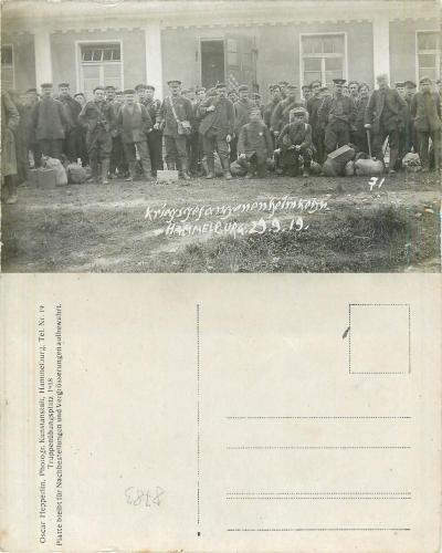 Hammelburg Kriegsgefangenenheimkehr Echtofotokarte * 1919