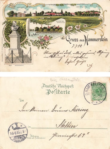 Hammerstein Litho Czarne o Firing Range July 8, 1898