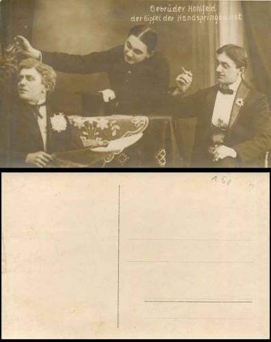 Hand jumping art Brothers Hohlfeld Circus * ca. 1920