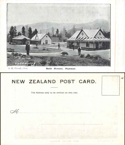 Hanmer Springs New Zealand Bath Houses * ca .1900