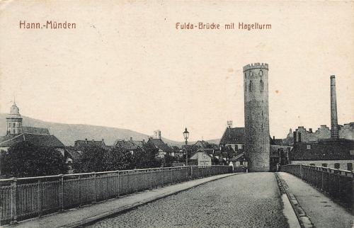 34346 Hann. Muenden Bridge Fieldpost stamp 4th Replacement Company Replacement Pioneer Battalion No. 11 o 1917
