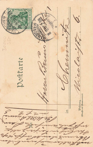 Hannover Marktkirche artist card Zeno Diemer o 8.9.1907