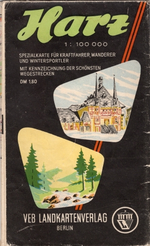 Hanz hiking map around 1963