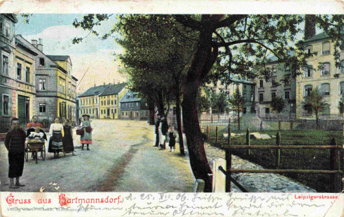 09232 Hartmannsdorf bei Chemnitz Leipzigerstrasse o 1908