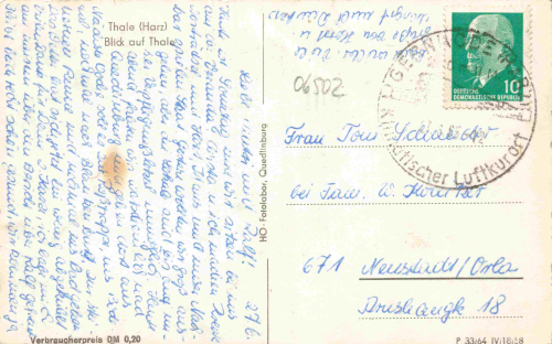 Thale Harz o 1964