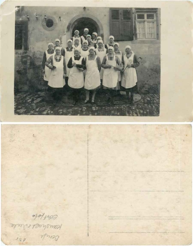 Haushaltsschule, Echtfoto, * ca. 1920