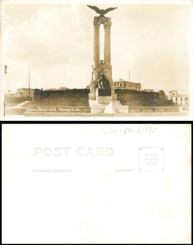 Havana Cuba Maine Monument *ca. 1930