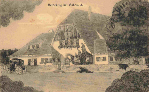 Heidekrug bei Guben Dzikowo * um 1920