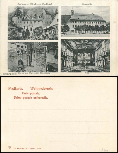 Heidelberg Gasthaus Hirschgasse * ca. 1900