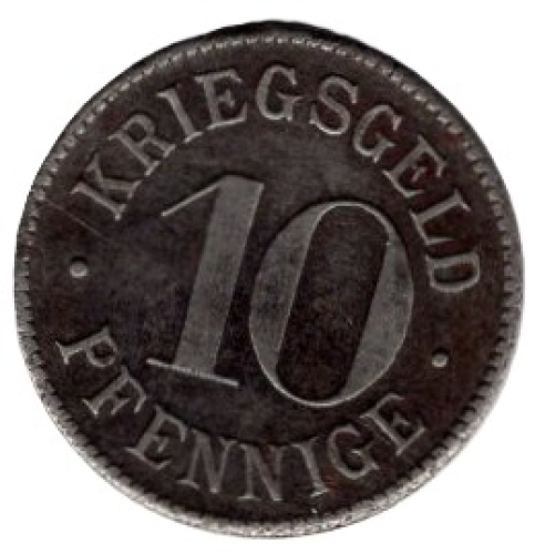 Heidelberg City Council War Money 10 Pfennigs