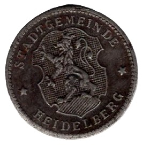 Heidelberg City Council War Money 10 Pfennigs
