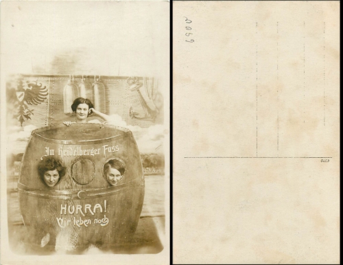 Heidelberg barrel real photo-AK * approx. 1910