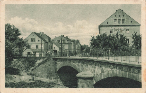 01809 Heidenau Sachsen Mueglitztalbruecke * um 1920