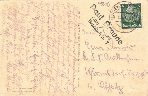01809 Heidenau Sachsen o 1938