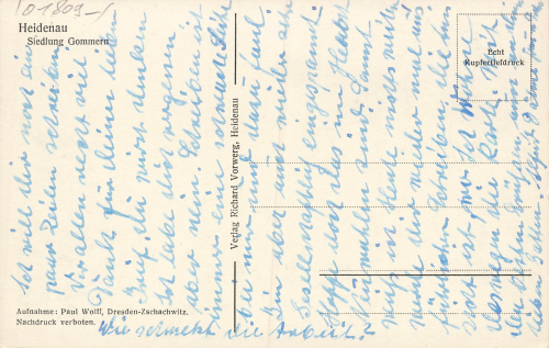 01809 Heidenau Sachsen Siedlung Gommern gebraucht um 1930