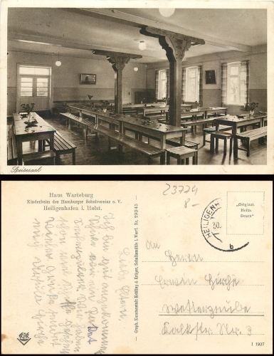 Ostseebad Heiligenhafen Haus Warteburg  o ca.1940