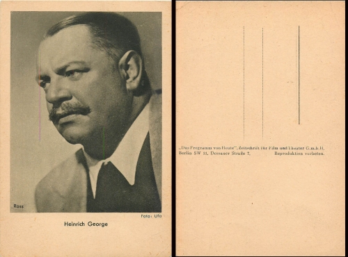Heinrich George, Ross, Foto: Ufa