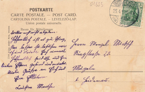 01833 Helmsdorf Stolpen Pension Emma verw. Hofmann o 1912