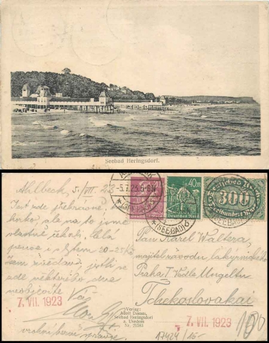 17424 Heringsdorf Pier o 5.7.1923