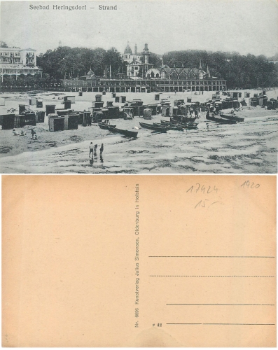 Seebad Heringsdorf beach chairs * around 1920