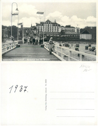 17424 Heringsdorf from the bridge *1937