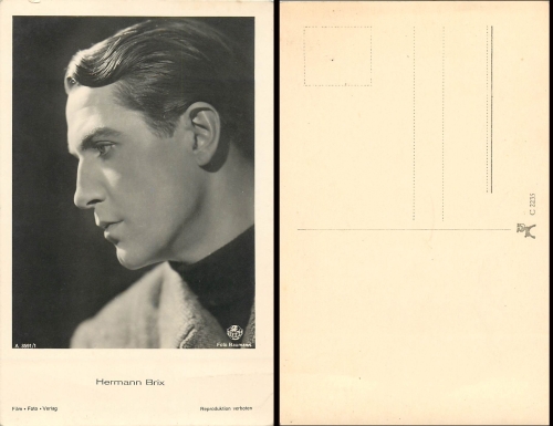 Hermann Brix, Foto: Baumann, Nr. 3591/1