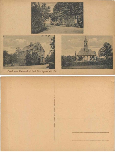 09326 Hermsdorf bei Geringswalde * ca. 1925
