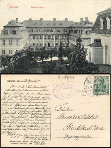 Herrnhut Schwesternhaus o 25.4.1910