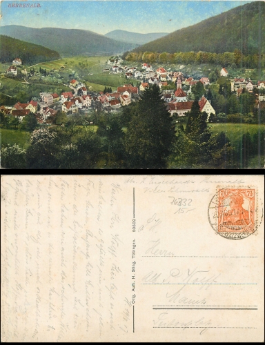 76332 Herrenalb Schwarzwald o 20.8.1917