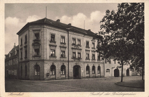02747 Herrnhut Inn of the Moravian Church Invitation to the reopening 1934