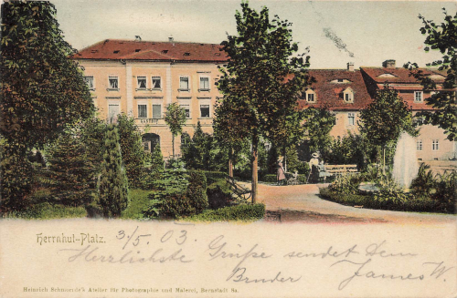 02747 Herrnhut Platz Oberlausitz o 1903