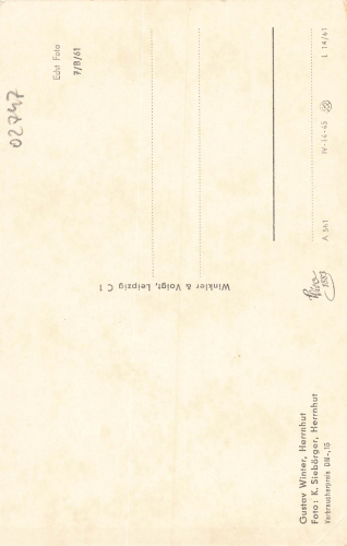 02747 Herrnhut Oberlausitz Friedhof * 1961