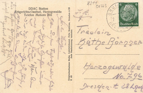 01723 Herzogswalde Wilsdruff Schloss o 1938