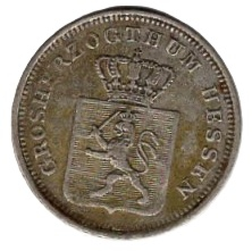 Hessen Grosherzogthum 3 Kreuzer 1848