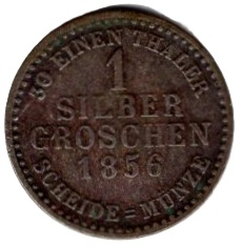 Hesse Electorate 1 silver groschen 1856 Frederick William I.