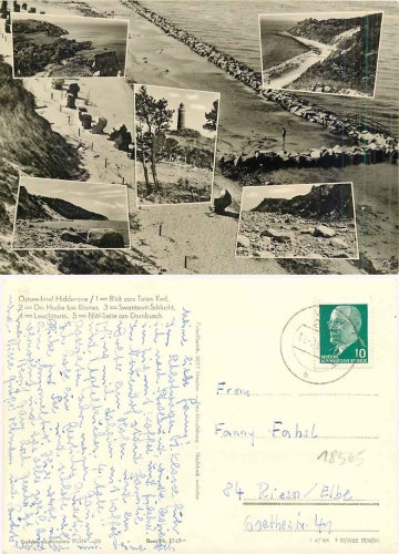 18565 Hiddensee Merhbildkarte o 10.6.1967 Hanich1747