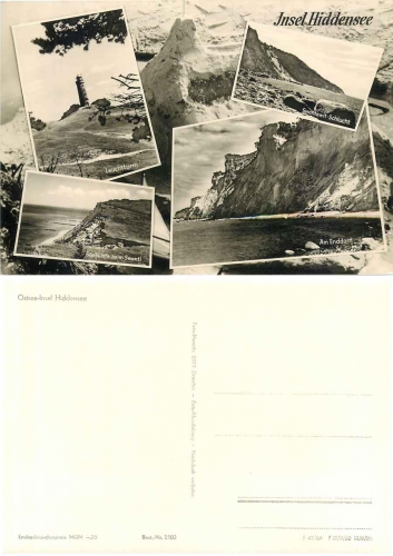 18565 Hiddensee multi-image card lighthouse *1966 Hanich1502