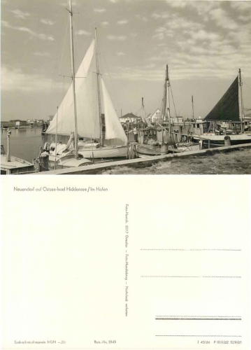 18565 Hiddensee Neuendorf Hafen *1966 Hanich1945