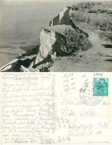 18565 Hiddensee Monastery steep coast o 12.8.1953