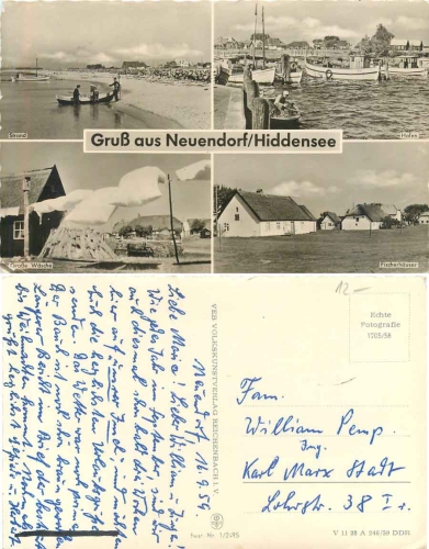 18565 Neuendorf Hiddensee gebr. 16.9.1959